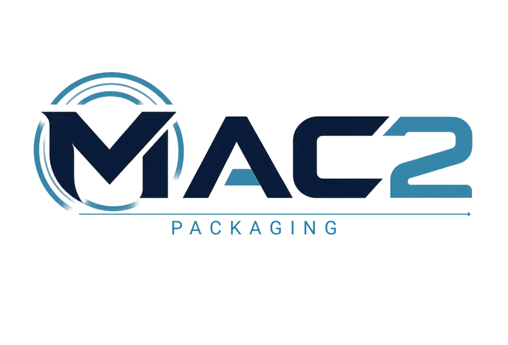 Logo MAC2 Packaging — version foncée pour fond clair
