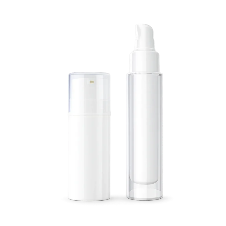 Flacon airless corps blanc à poche gamme INO sans marquage